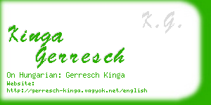 kinga gerresch business card